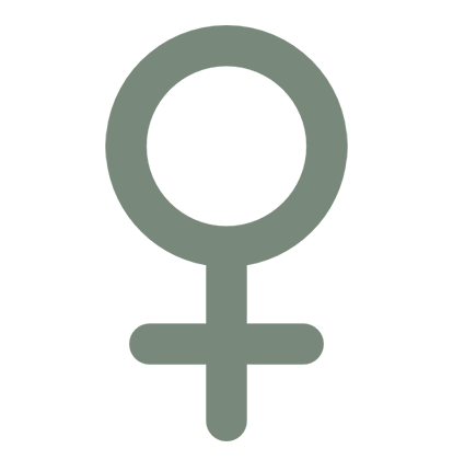 Ícone símbolo feminino